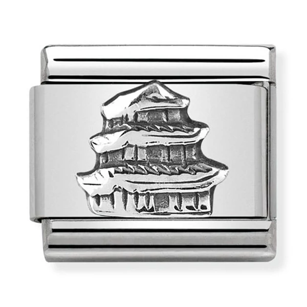 Nomination ezüst Pagoda charm - 330105/25