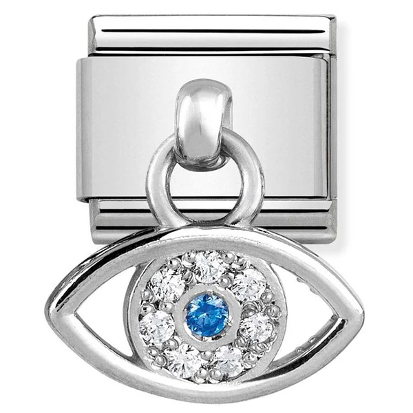 Nomination ezüst török szem charm - 331800/22