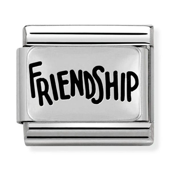 Nomination ezüst 'Friendship' charm - 330102/40