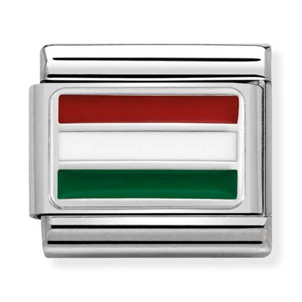 Nomination magyar zászló charm - 330207/26