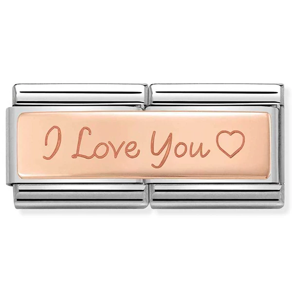Nomination rozé arany 'I love you' dupla charm - 430710/04