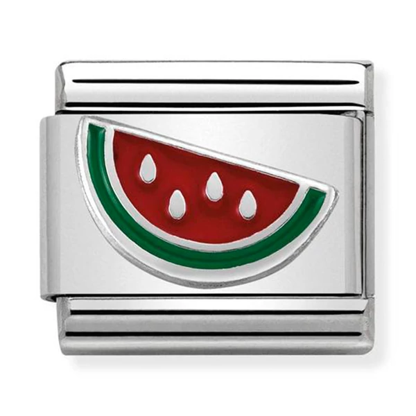 Nomination ezüst dinnye charm - 330202/42