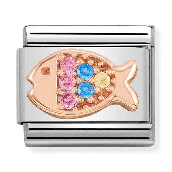 Nomination rozé arany hal charm - 430302/26