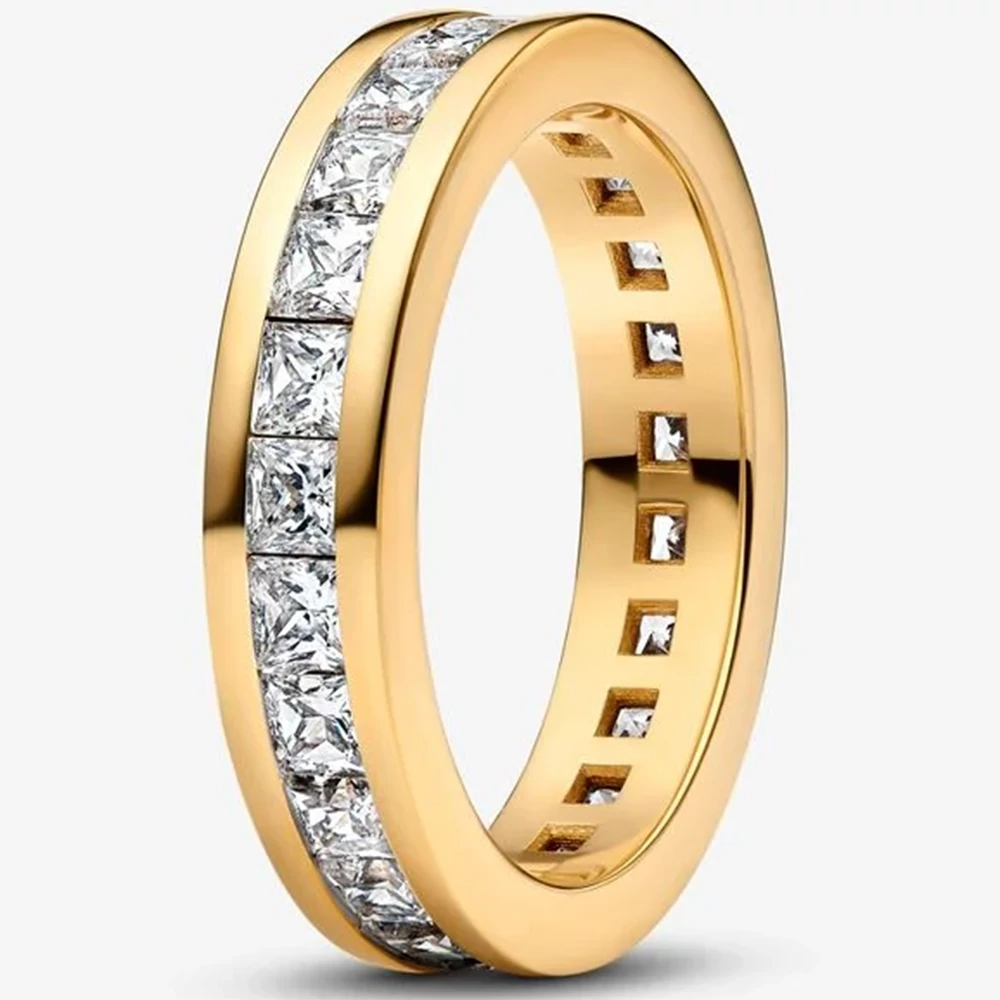 Pandora sárga arany örökkévalóság gyűrű - 163797C01-50