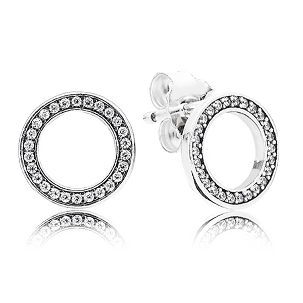 Pandora ezüst fülbevaló - 290585cz