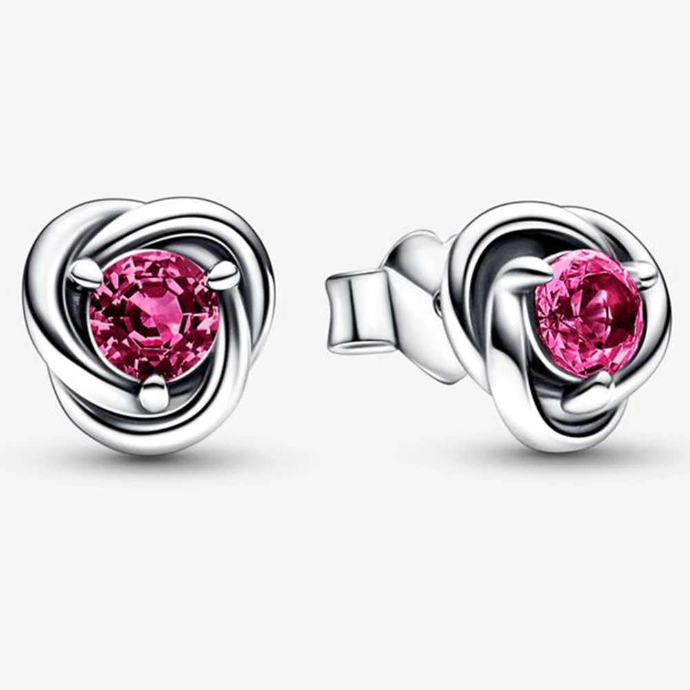 Pandora pink végtelen körök fülbevaló - 292334C05
