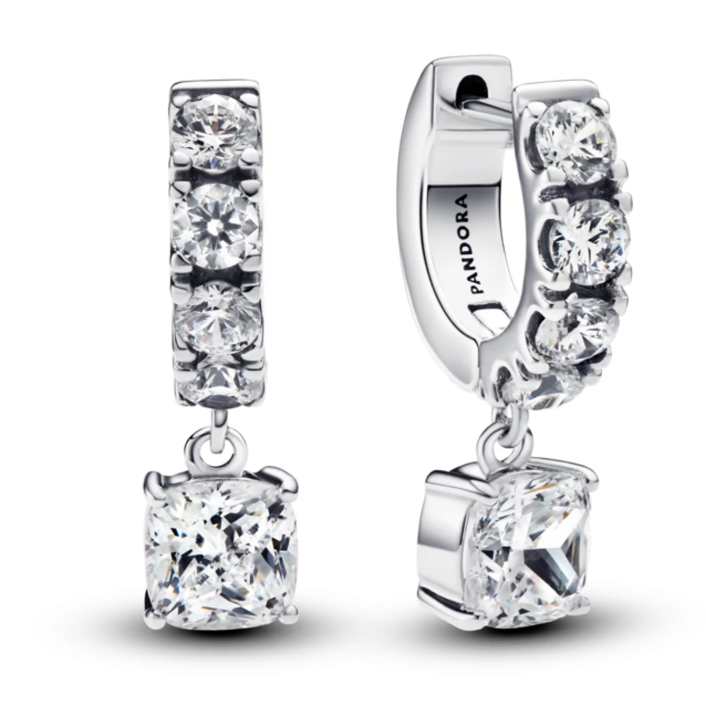 Pandora Pavé függő karika fülbevaló - 293547C01