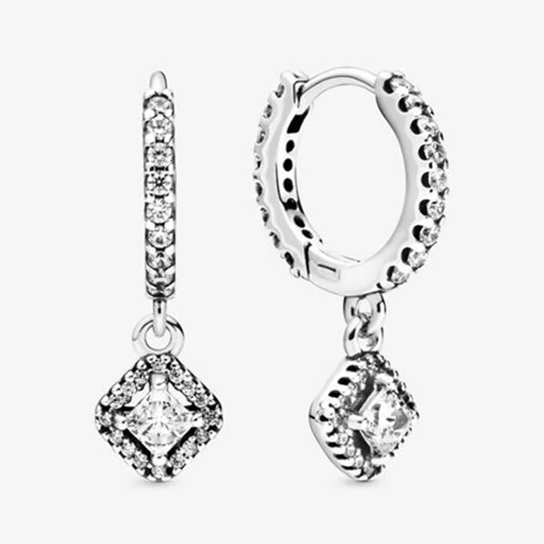 Pandora szögletes elegancia fülbevaló - 298503C01