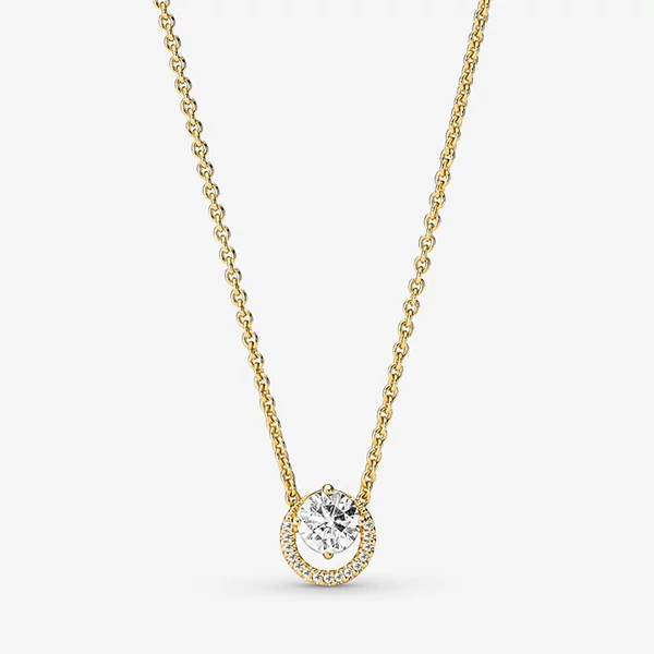 Pandora sárga arany csillogó kerek nyaklánc - 361174C01-45