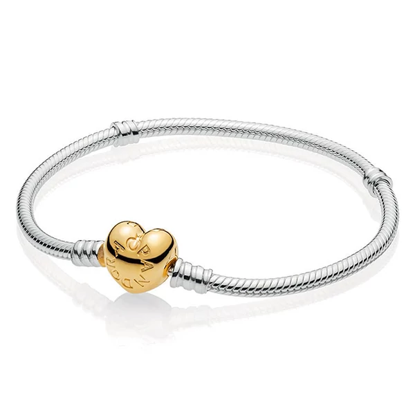 Pandora Moments sterling ezüst karkötő Shine zárral - 568707C00-18