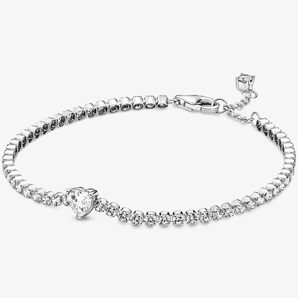 Pandora szikrázó szív teniszkarkötő - 590041C01-16