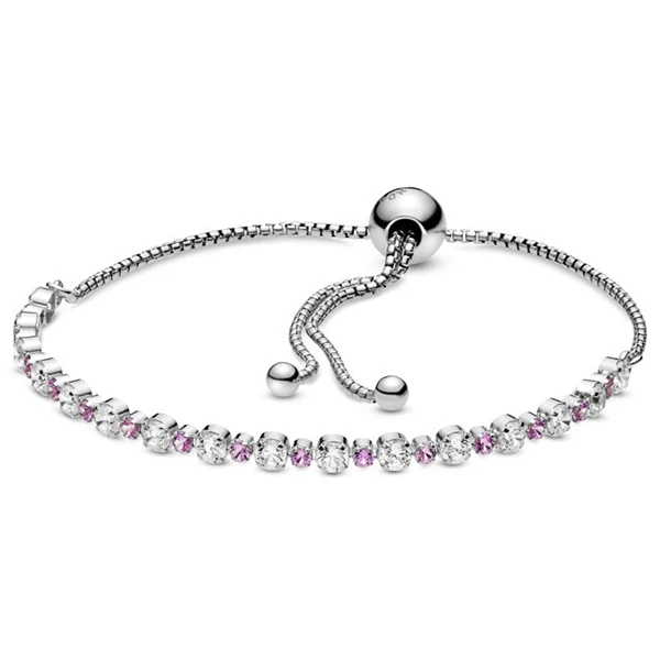 Pandora pink szikrázó sliding karlánc - 598517C02-1