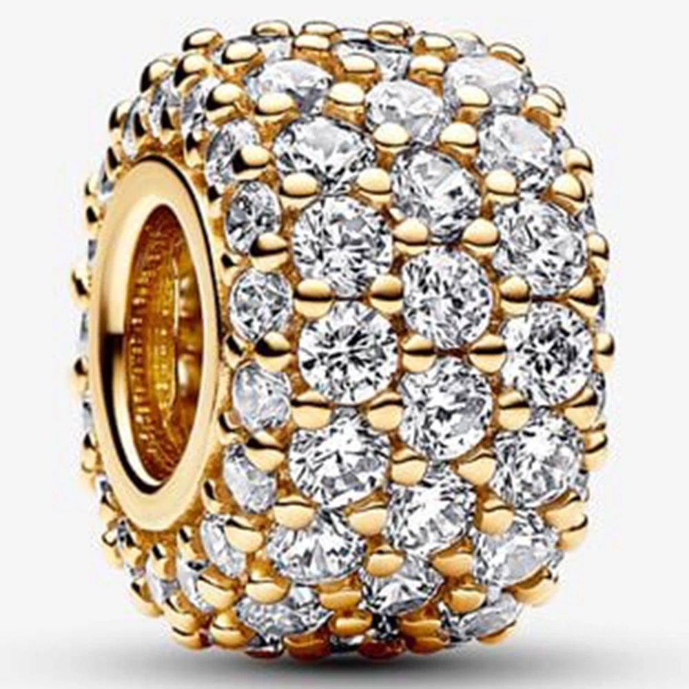 Pandora szikrázó arany pavé charm - 762820C01