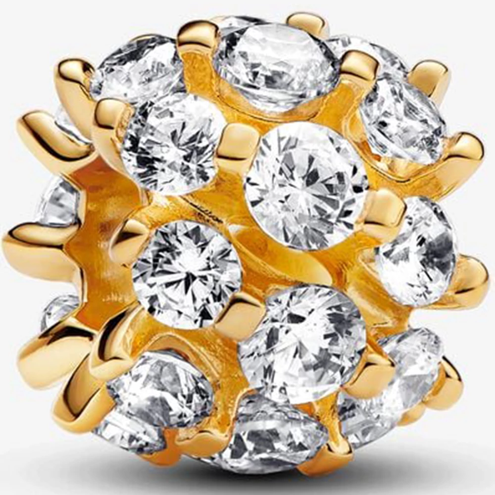 Pandora kerek szikrázó arany charm - 763234C01