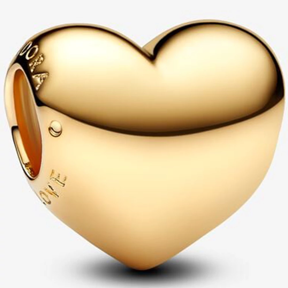 Pandora légy szeretet gravírozható arany szív charm - 763439C00