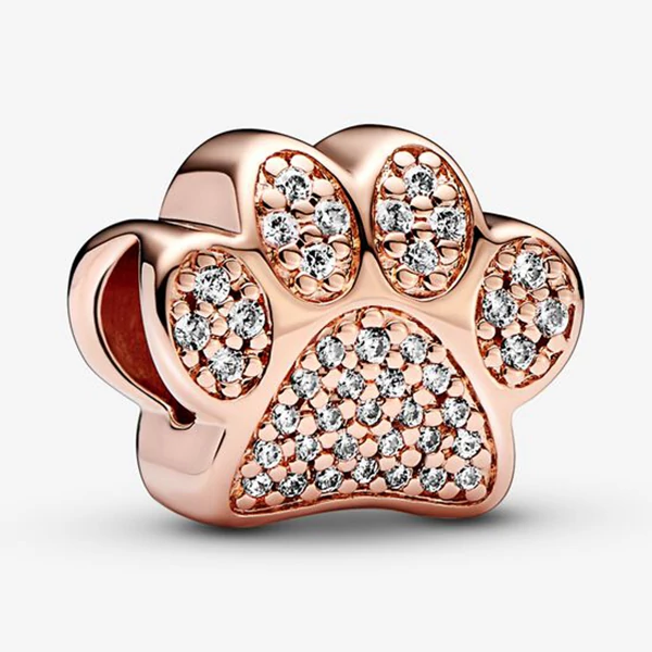 Pandora rozé szikrázó mancs charm - 781714C01