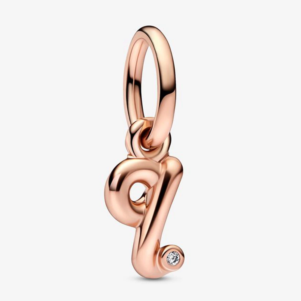 Pandora rozé Q betű függő - 782476C01