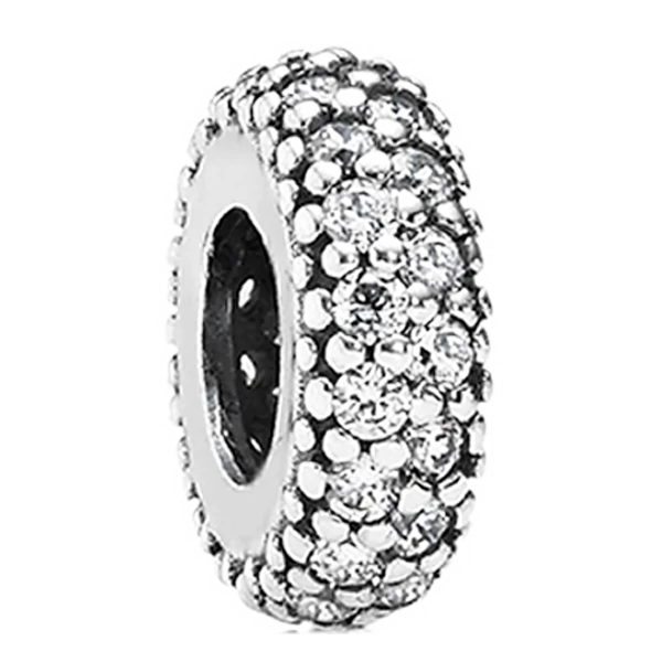 Pandora inspiráció pavé charm és spacer - 791359CZ