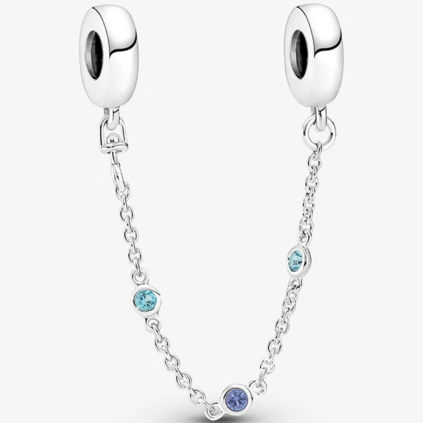 Pandora tripla kék köves biztonsági lánc - 791688C01-05