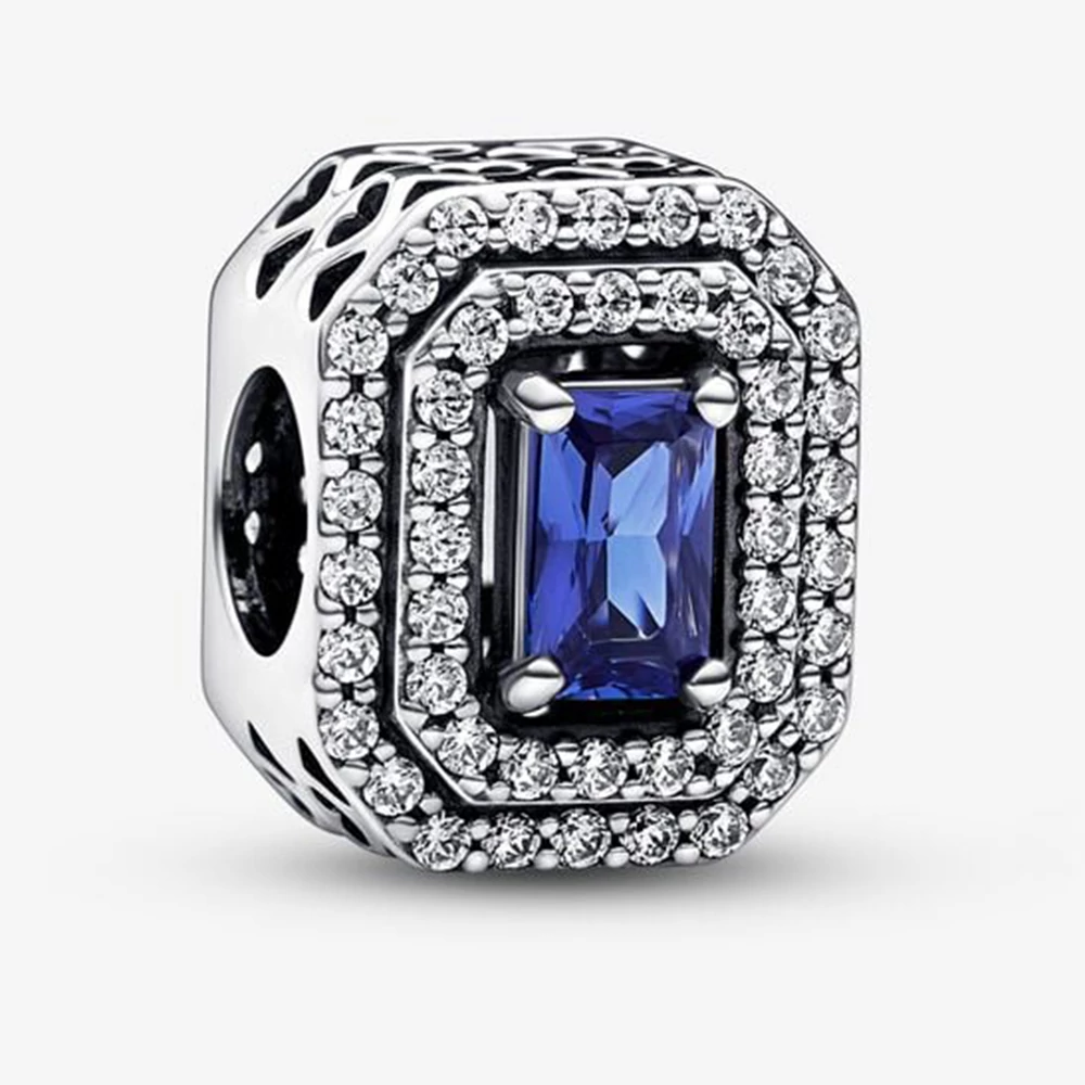 Pandora ragyogó kék téglalap charm - 792385C01