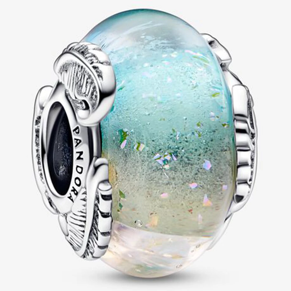 Pandora többszínű muránói üveg & ívelt toll charm - 792577C00