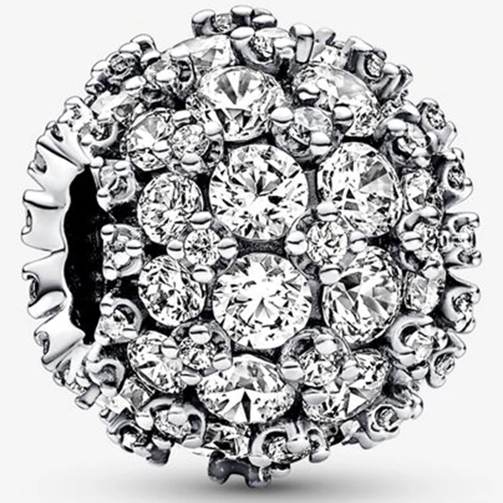 Pandora szikrázó pavé kerek charm - 792630C01