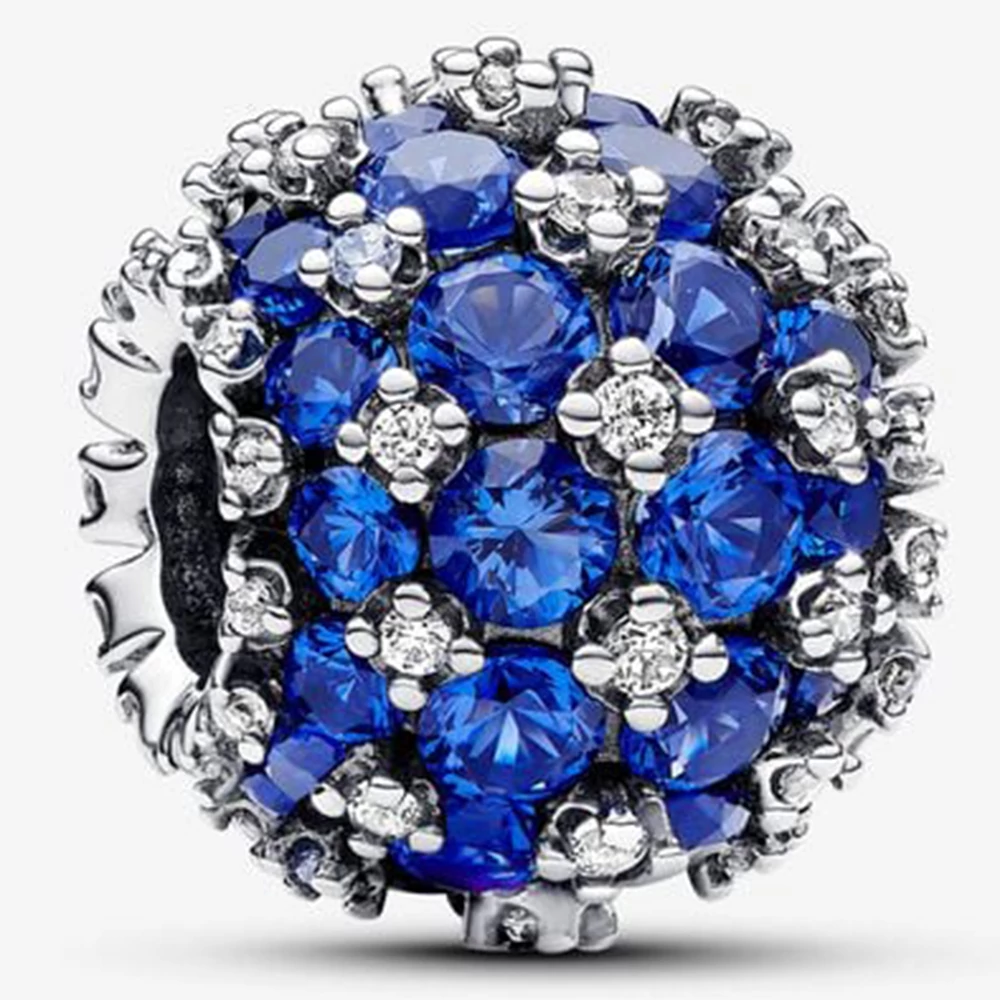 Pandora szikrázó kék gömb pavé charm - 792630C02