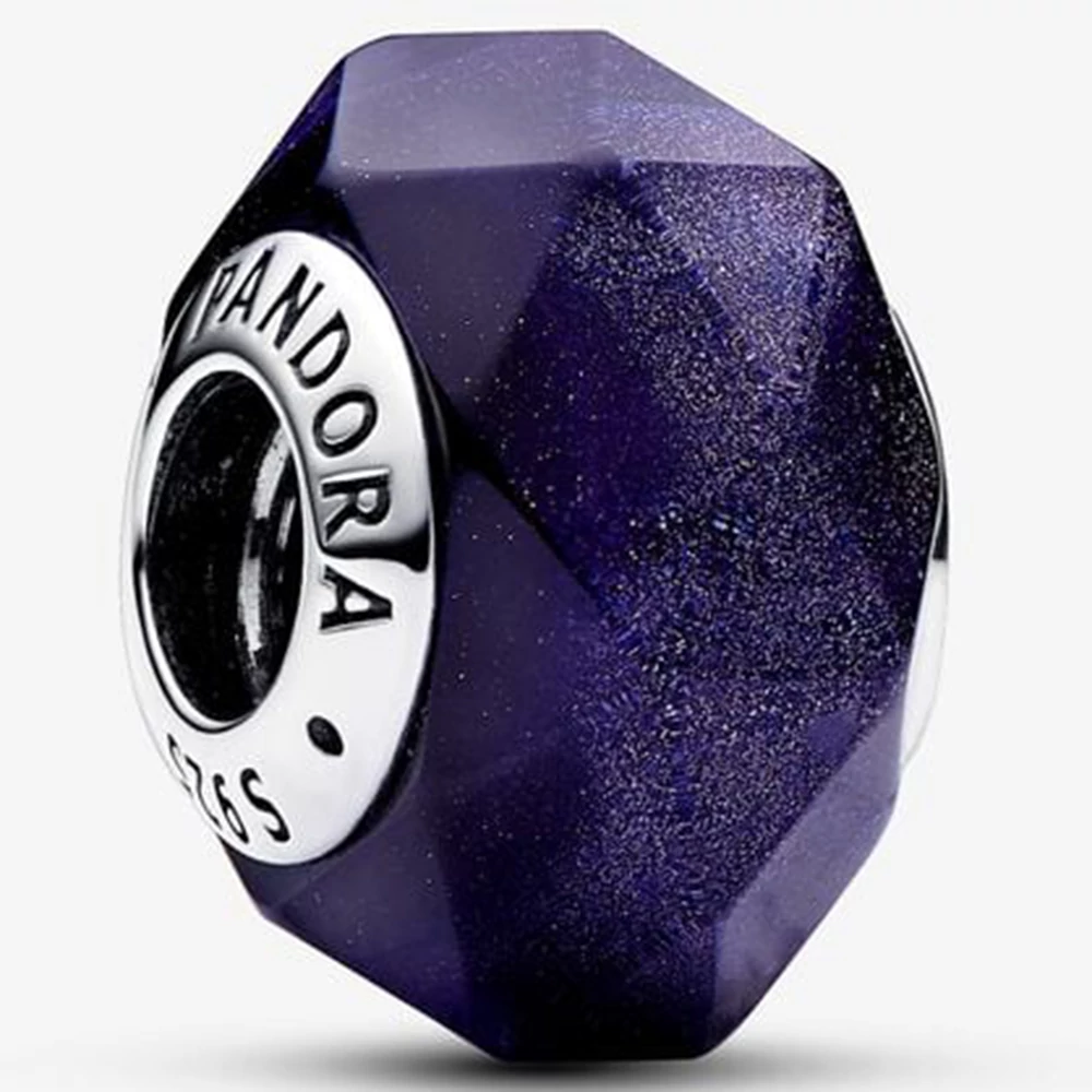 Pandora kék csiszolt muránói üveg charm - 792984C00