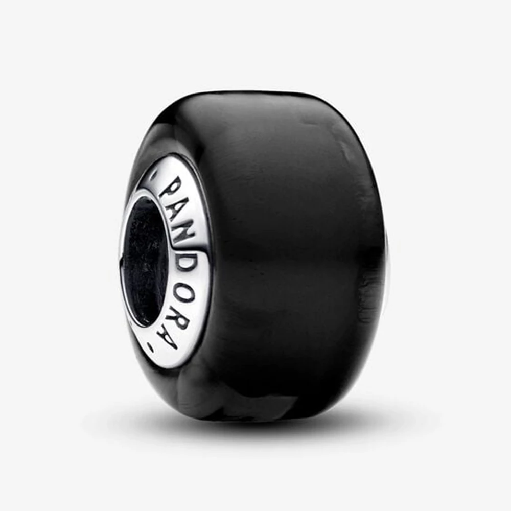 Pandora fekete mini muránói üveg charm - 793117C00