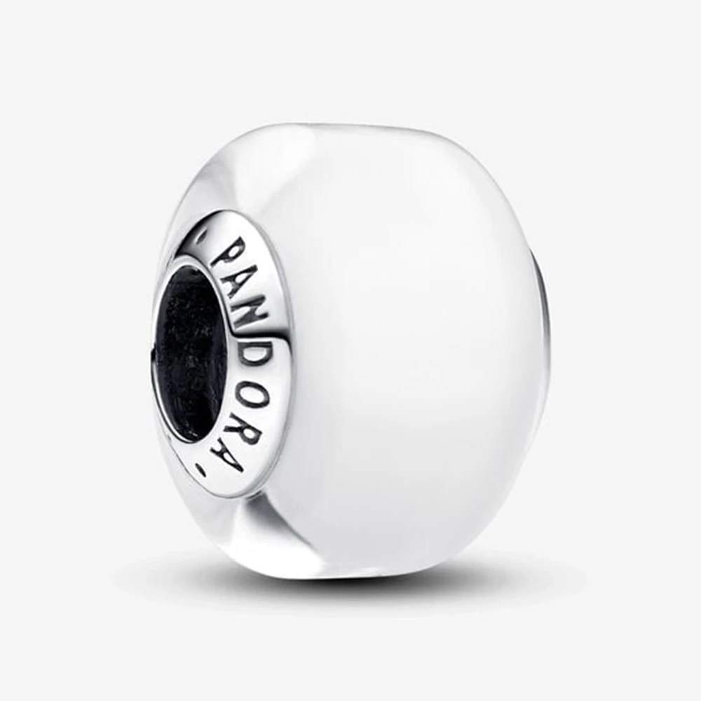 Pandora fehér mini muránói üveg charm - 793118C00
