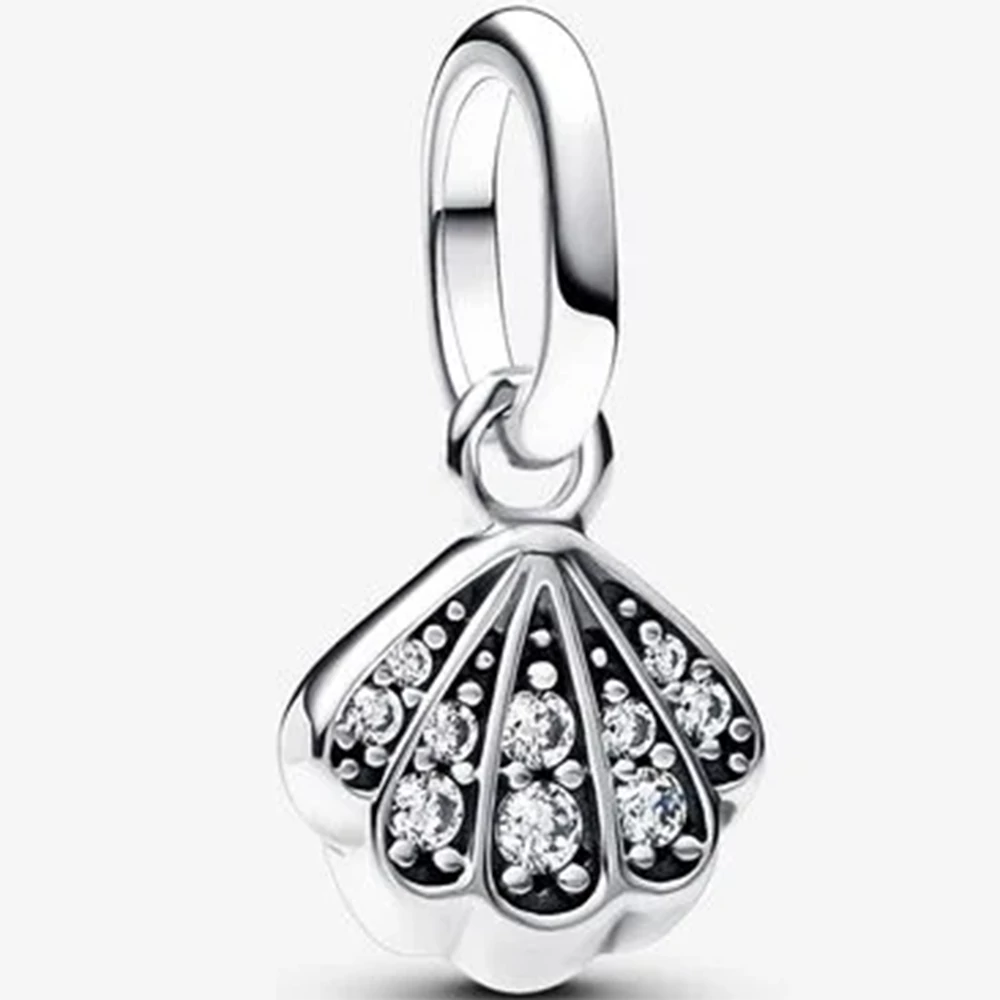 Pandora szikrázó kagyló mini függő charm - 793855C01