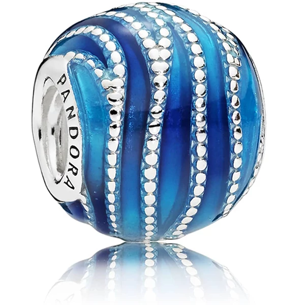 Pandora kék örvény charm - 797012ENMX