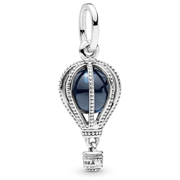 Pandora kék hőlégballon charm - 798064NMB