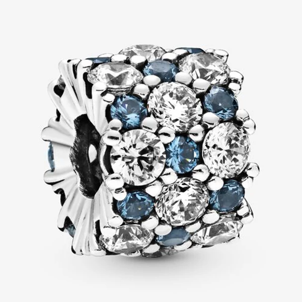 Pandora kék és áttetsző szikrázó charm - 798487C02