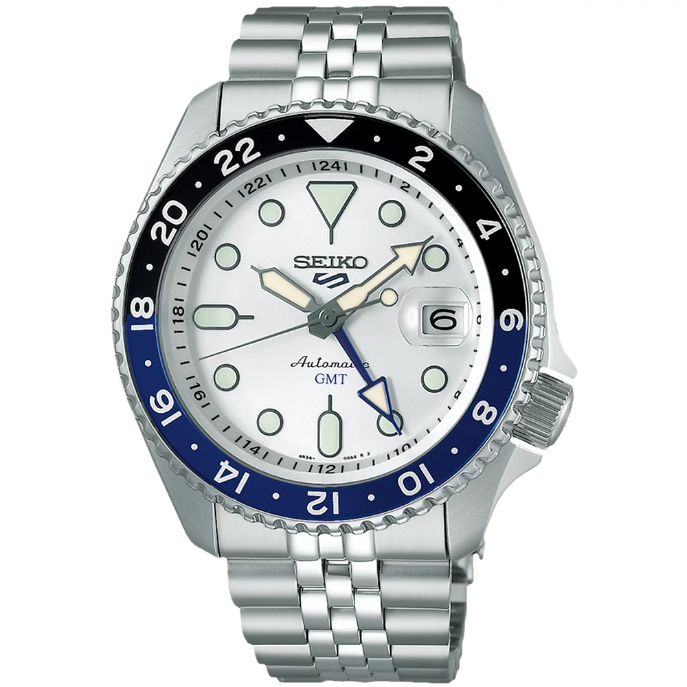 Seiko férfi óra - SSK033K1 - 5 Sports SKX GMT Sky blue, Silver cloud