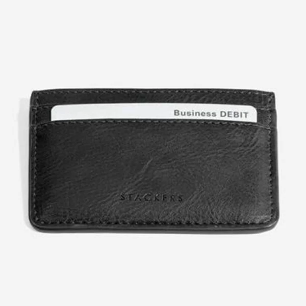 Stackers férfi fekete színű névjegykártyatartó  - 75405