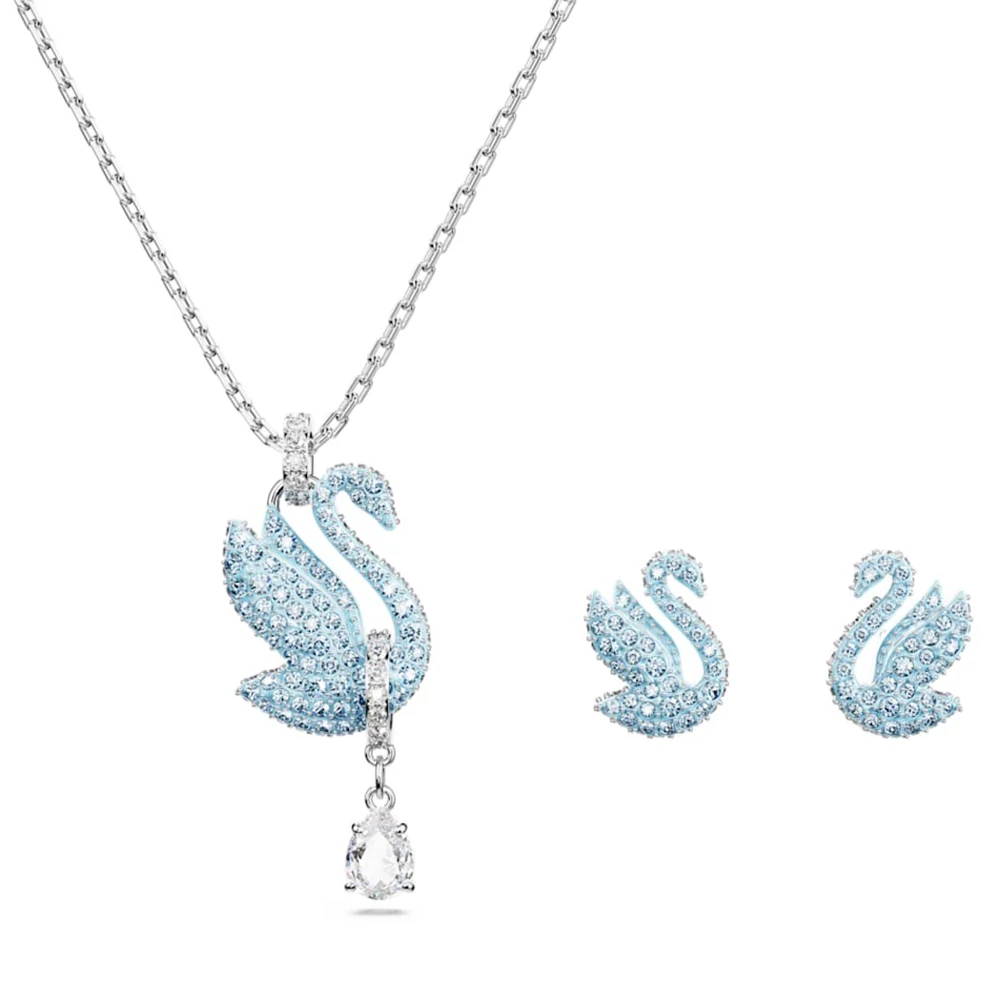 Swarovski Iconic Swan nyaklánc és fülbevaló szett - 5660597