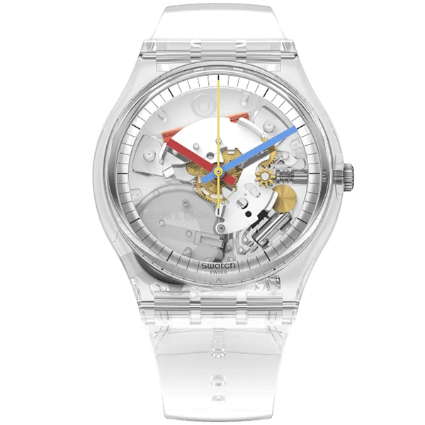 Swatch unisex óra - SO28K100-S06 - Clearly Gent