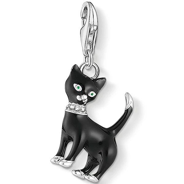 Thomas Sabo fekete macska charm - 1725-041-11