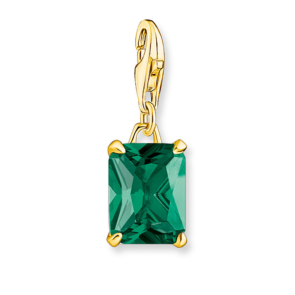 Thomas Sabo zöld kristály charm - 1869-472-6