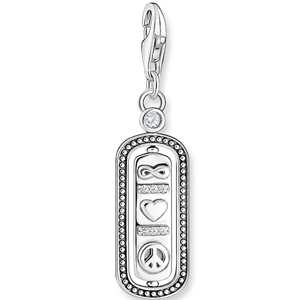 Thomas Sabo végtelen & szív & peace charm - 1883-643-14