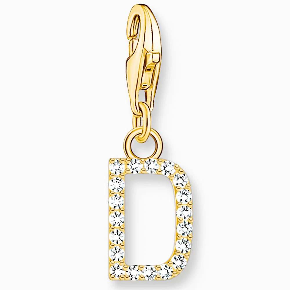 Thomas Sabo arany D betű charm - 1967-414-14