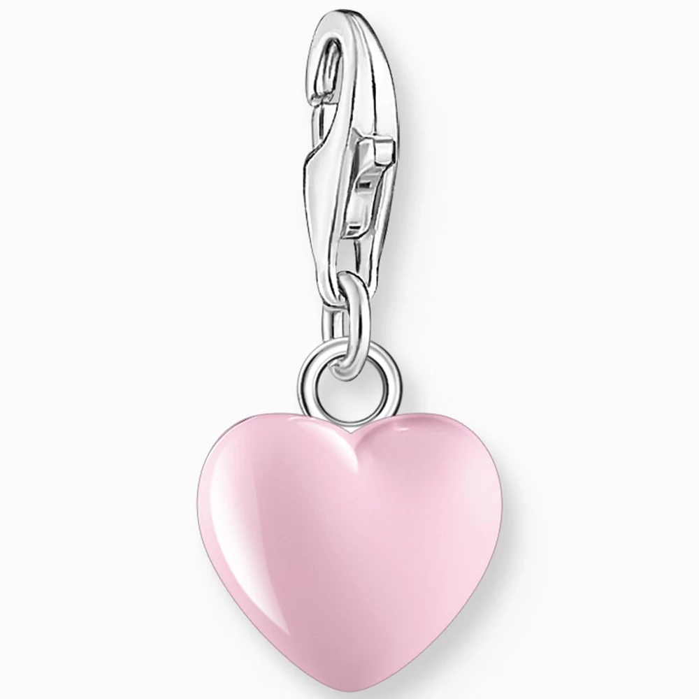 Thomas Sabo rózsaszín szív charm - 1993-007-9