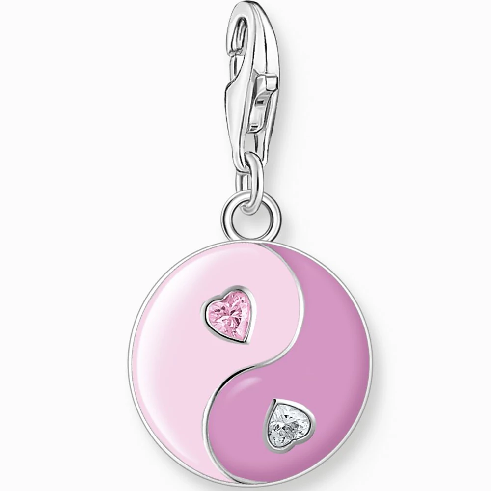 Thomas Sabo Yin és Yang rózsaszín charm - 2000-041-7
