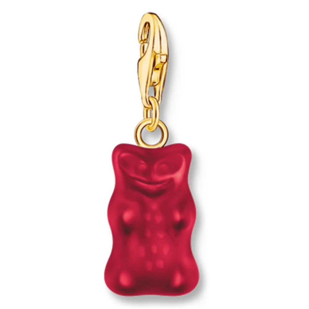 Thomas Sabo x HARIBO piros gumimaci charm - 2190-413-10