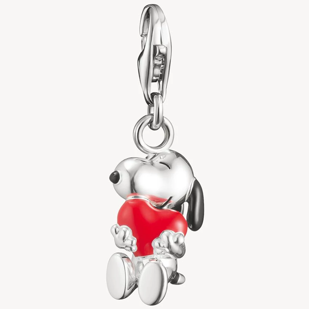 Thomas Sabo szívet ölelő Snoopy PEANUTS charm - 2226-664-10