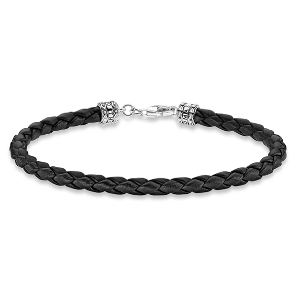 Thomas Sabo fekete bőr karkötő - A2011-682-11-L17