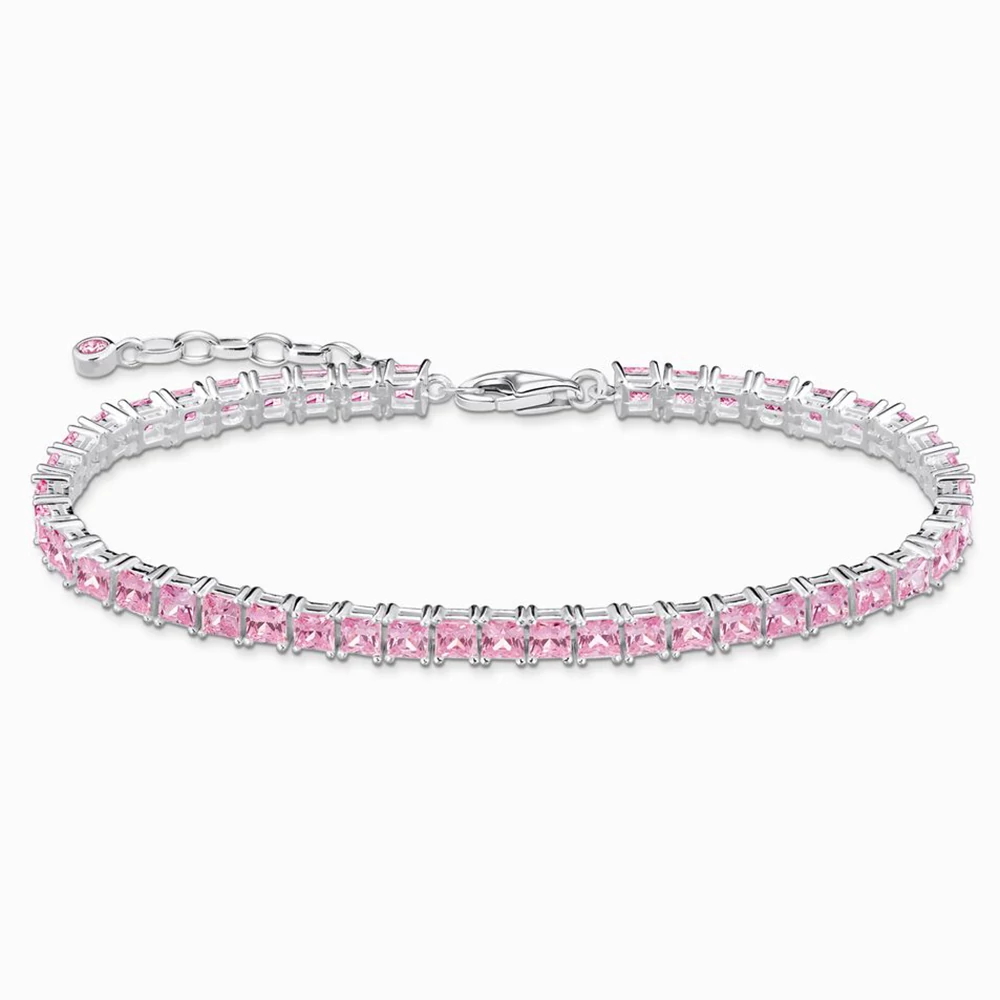 Thomas Sabo tenisz karkötő rózsaszín kövekkel - A2029-051-9-L19V