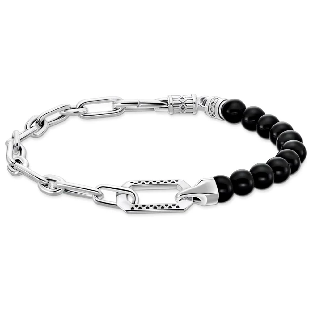 Thomas Sabo láncos ónix karkötő - A2088-507-11-L19V