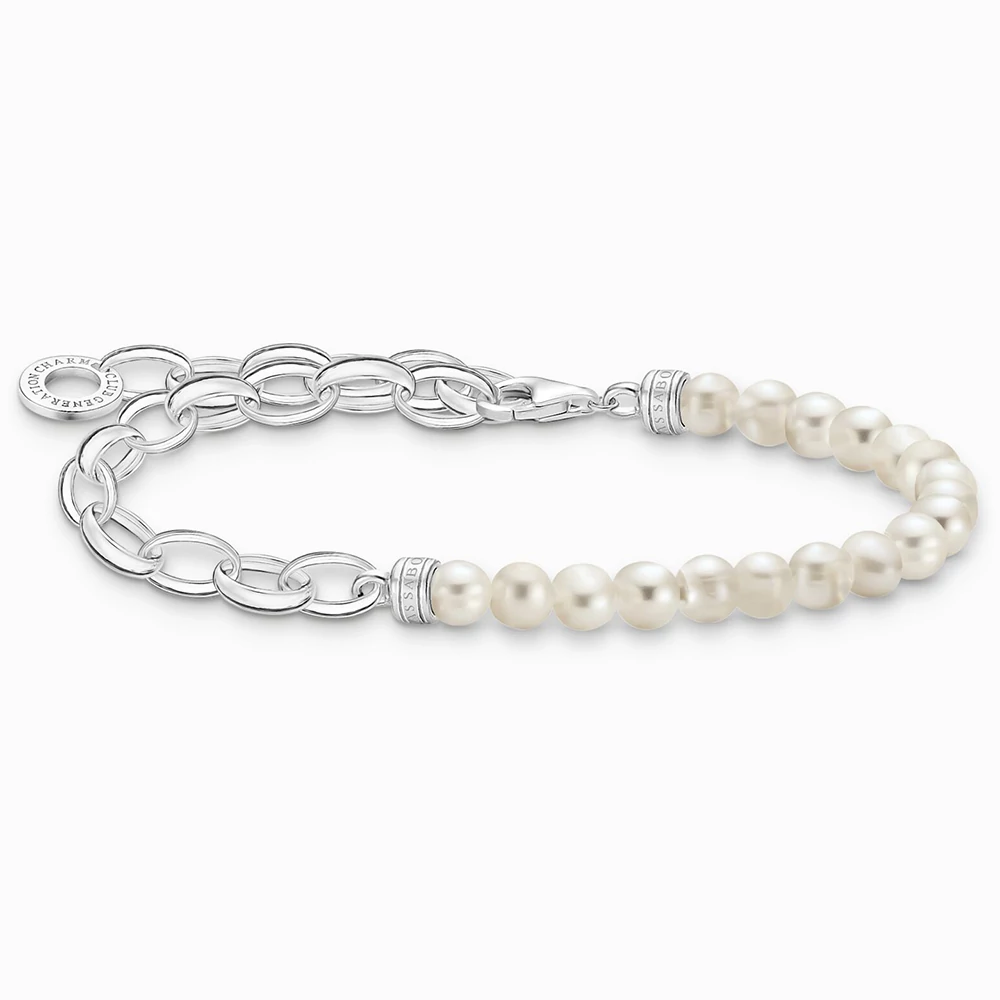THOMAS SABO Bracciale Love Bridge Donna - Argento 925, Zirconi Bianchi, Lunghezza Regolabile 14-19 Cm, Larghezza 0,5 Cm, Con Incisione - 3